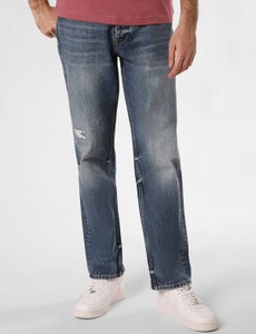 Niebieskie jeansy Tommy Hilfiger w młodzieżowym stylu