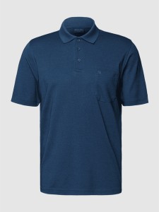 Granatowa koszulka polo Christian Berg w stylu casual