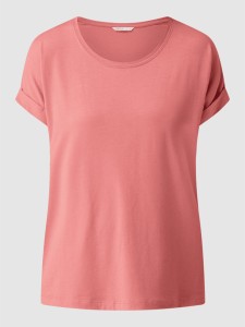 Różowy t-shirt Only w stylu casual