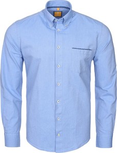 Niebieska koszula Redmond z tkaniny