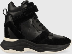 Czarne buty sportowe Guess w sportowym stylu
