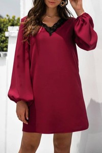 Czerwona sukienka IVET mini w stylu casual