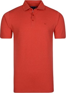 Czerwona koszulka polo Redmond w stylu casual z krótkim rękawem z bawełny