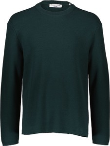 Zielony sweter Marc O'Polo DENIM w stylu casual z bawełny z okrągłym dekoltem