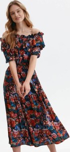 Sukienka Top Secret maxi z odkrytymi ramionami w stylu boho