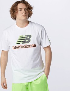 T-shirt New Balance z krótkim rękawem z dzianiny