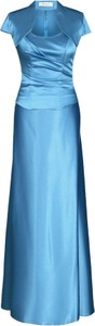 Niebieska sukienka - (#fokus gorsetowa