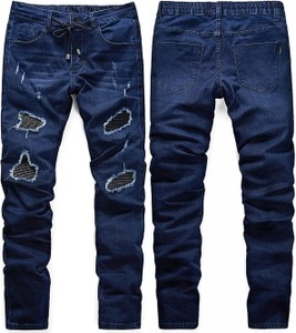 Niebieskie jeansy Recea z bawełny