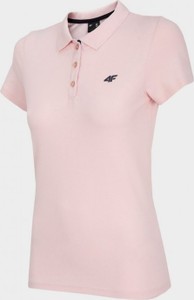 Różowy t-shirt 4F z bawełny