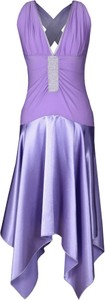 Sukienka Fokus w stylu glamour midi z dekoltem w kształcie litery v