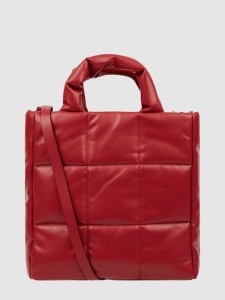 Czerwona torebka Esprit ze skóry ekologicznej duża na ramię
