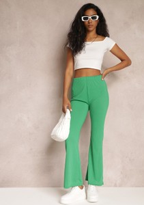 Zielone spodnie Renee z tkaniny