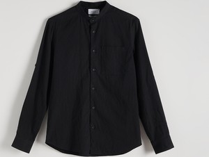 Czarna koszula Reserved z tkaniny