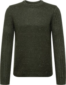 Zielony sweter Only & Sons w stylu casual z okrągłym dekoltem