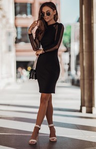 Czarna sukienka Ivon mini