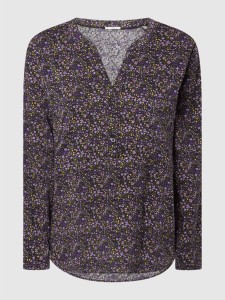 Bluzka Esprit z bawełny w stylu casual z dekoltem w kształcie litery v