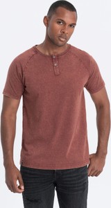 Czerwony t-shirt Ombre z krótkim rękawem