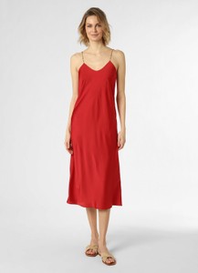 Czerwona sukienka ba&sh z satyny