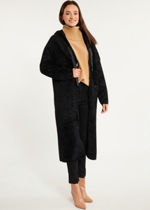 Czarny płaszcz Monnari w stylu casual bez kaptura