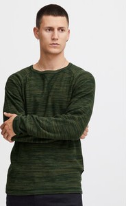 Zielony sweter Blend z okrągłym dekoltem w stylu casual