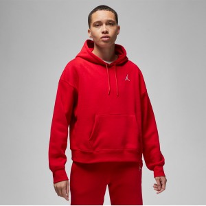 Czerwona bluza Jordan z bawełny w młodzieżowym stylu z kapturem
