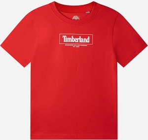 Czerwona koszulka dziecięca Timberland
