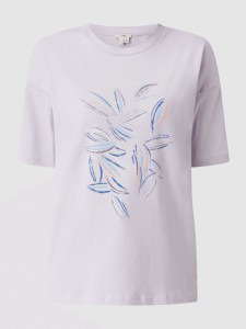 T-shirt Esprit z nadrukiem w młodzieżowym stylu z krótkim rękawem