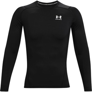 Czarna koszulka z długim rękawem Under Armour w sportowym stylu z długim rękawem