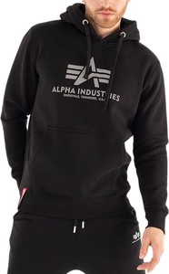 Czarna bluza Alpha Industries z bawełny