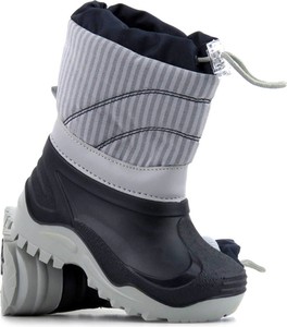 Buty dziecięce zimowe RenBut w paseczki z wełny