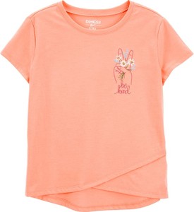 Pomarańczowa bluzka dziecięca OshKosh dla dziewczynek