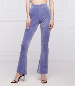 Fioletowe spodnie sportowe Juicy Couture z dresówki