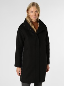 Czarny płaszcz Esprit w stylu casual krótki z wełny