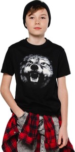 Czarna koszulka dziecięca Underworld z krótkim rękawem z bawełny