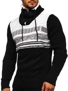 Czarny sweter Denley z bawełny