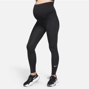 Ciążowe legginsy damskie z wysokim stanem Nike One (M) - Czerń