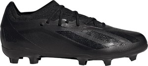 Czarne buty sportowe Adidas z płaską podeszwą w sportowym stylu sznurowane