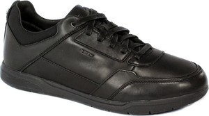Czarne buty sportowe Geox sznurowane