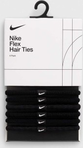 Nike gumki do włosów 6-pack kolor czarny