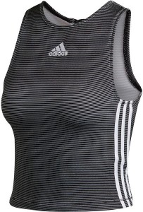 Czarna bluzka Adidas w sportowym stylu z długim rękawem