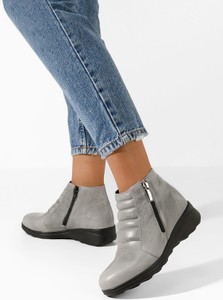 Botki Zapatos w stylu casual sznurowane z płaską podeszwą