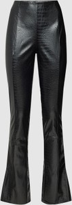Czarne spodnie Gina Tricot ze skóry ekologicznej