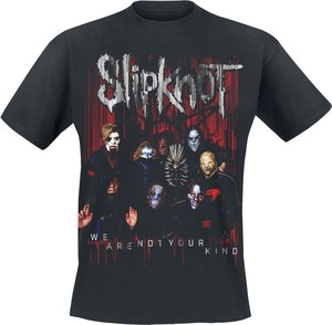 T-shirt Slipknot z krótkim rękawem z nadrukiem