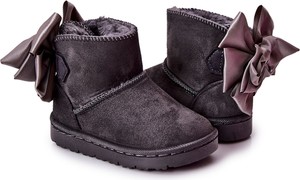 Buty dziecięce zimowe Fr1 z zamszu