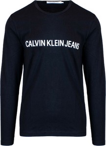 Czarny t-shirt Calvin Klein z długim rękawem