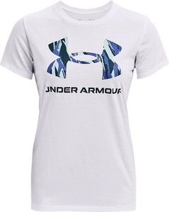 T-shirt Under Armour w sportowym stylu z okrągłym dekoltem