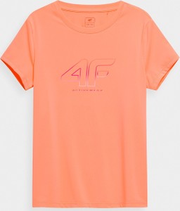 Pomarańczowa bluzka dziecięca 4F dla dziewczynek