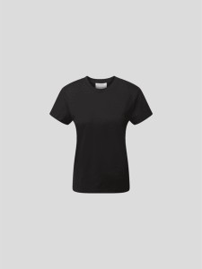 Czarny t-shirt DESIGNERS REMIX z krótkim rękawem w stylu casual