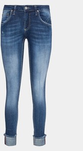 Granatowe jeansy PLEASE w stylu casual
