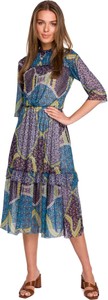 Sukienka Stylove z tkaniny w stylu casual z okrągłym dekoltem